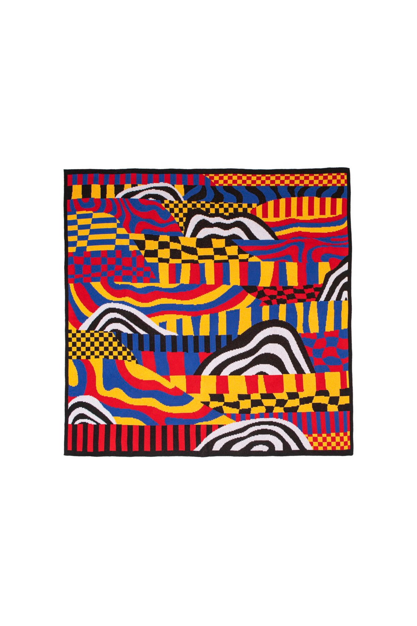 Racecar Peaks and Valleys Blanket by Zoe Schlacter